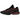 Nike Air Max Dn Bred sneakers i en elegant vinklad profil med svart ovandel, slående röd häl och den synliga Dynamic Air-sulans enhet.