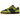 Nike Dunk Low Retro QS Halloween Skull sneakers i en vinklad vy med grå mockaöverdel, svarta läderdetaljer och broderad dödskalle på hälen
