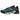 Nike Air Max Plus Dot Pattern Black Dusty Cactus sneakers i sidoprofil, med svart ovandel, prickigt mönster och blå Air-dämpning i sulan