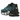 Nike Air Max Plus Dot Pattern Black Dusty Cactus sneakers i profil, med svart prickigt mönster, blå detaljer, vågiga linjer och synlig Air-sula.