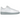 Nike Air Force 1 Low White Light Smoke Grey Sole sneakers i sidoprofil med vit läderovandel, grå sula och det klassiska Nike Swoosh-märket
