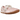Nike Moon Shoe SP Jacquemus Aluminum Pink sneakers sidoprofil med rosa textil ovandel, vita detaljer och unik vågig sulprofil