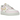 Nike Air Force 1 Low'07 LX Pink Foam Mini Swoosh sneakers i sidoprofil med rosa läder, matchande gummisula och en liten rosa swoosh på sidan