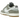 Nike Dunk Low Retro SE Light Silver Light Army Sail White sneakers i sidoprofil med grå och gröna läderdetaljer samt en klassisk vit mellansula