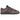 Nike Dunk Low Retro SE Cave Stone sneakers i vinkelad vy med grå mocka och brun läderöverdel samt matchande skosnören