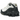 Nike Shox Ride 2 Light Bone Black sneakers i en vinklad profil med ljusgrå ovandel, svart Nike-logotyp och de ikoniska Shox-dämparna i sulan.