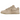 Nike Dunk Low Sanddrift sneakers i sidoprofil med beige ovandel i mocka, vita skosnören och en klassisk yttersula för en stilren design.