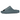 Yeezy Slide Slate Marine sneakers i vinklad profil, tillverkade i en djup blågrå tålig skumkonstruktion med en taggig profilsula