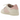 Adidas Samba Pharrell Humanrace Aluminium sneakers sedd från sidan i ljust grått läder, med klassiska ränder och en brun gummisula