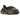 Adidas Yeezy Foam Runner MX Cinder sneakers i en vinklad profil som visar den unika skumkonstruktionen och det karaktäristiska elliptiska hålmönstret.