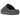 Yeezy Slide Granite sneakers i en vinklad vy med den minimalistiska grå designen, den tjocka gjutna skumovandelen och den räfflade yttersulan.