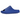 Yeezy Slide Azure sneakers i profil, utförda i en distinkt blå nyans med sin karaktäristiska sågtandade sula och bekväma, gjutna EVA-skumkonstruktion.