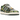Adidas Forum 84 Low Bape 30th Anniversary Green Camo sneakers sedd från sidan med grönt kamouflagemönster, klassisk kardborrerem och gul hälfärg.