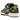 Adidas Forum 84 Low Bape 30th Anniversary Green Camo sneakers i vinklad vy med grönt kamouflagemönster, klassiska Adidas-ränder och läderdetaljer.