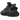 Yeezy Boost 350 V2 MX Dark Salt sneakers i vinklad profil med svart och grått mönstrat Primeknit-överdel, grå skosnören och en halvtransparent sula