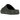 Yeezy Slide Dark Onyx sneakers i vinklad profil som visar den ikoniska slip-on-designen i svart skummaterial med räfflad sula