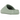 Yeezy Slide Salt sneakers vinklad vy av den formgjutna grågröna slip-on toffeln i lättvikts-EVA-skum med mjuk sula och anatomisk design