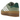 Adidas Gazelle Bold Silver Green Gum sneakers i sidoprofil med silverfärgad ovandel, gröna detaljer och en karaktäristisk tjock gummisula