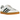 Adidas Gazelle Indoor White Collegiate Green sneakers i sidoprofil med vit ovandel, gröna detaljer och klassisk gummisula