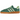 Adidas Handball Spezial Collegiate Green sneakers i profil med grön mockaöverdel, ikoniska vita ränder och brun gummisula