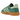 Adidas Handball Spezial Collegiate Green sneakers i profil med grön mockaovandel, vita Adidas-ränder och klassisk gummisula