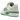 Adidas Forum Low White Green Lucid Pink sneakers i sidoprofil med vit læröverdel, gröna detaljer och snören.