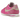 Nike Cortez Playful Pink sneakers i sidoprofil, tillverkade i rosa läder med vit Nike-swoosh, vit mellansula och klassisk räfflad yttersula