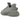 Yeezy Boost 350 V2 Steel Grey sneakers i sidoprofil med grårandig Primeknit-ovandel, matchande skosnören och semitransparent grå mellansula