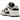 Nike Dunk Low Embossed Black Sail sneakers i sidoprofil med svart präglad läderovandel, matchande sula och en vit Swoosh för en stilren design.