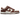 Nike Dunk Low Embossed Baroque Sail Fauna Brown sneakers i sidoprofil med präglat mönster på läderovandelen, beigea toner och en gummisula