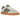 Adidas Handball Spezial Aluminium sneakers i sidoprofil med ljusgrå ovandel, vita Adidas-ränder och klassisk sula i naturgummi