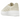 Adidas Gazelle Bold Wonder White sneakers sedda från sidan med vit ovandel, ikoniska tre ränder och en distinkt platåsula i tuggummifärg.