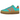 Adidas Gazelle Bold Mint Rush Impact Orange sneakers i sidoprofil med mintgrön mockaöverdel och orange detaljer