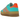 Adidas Gazelle Bold Mint Rush Impact Orange sneakers i sidoprofil med mintgrön ovandel, orange detaljer och platåsula
