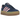 Adidas Gazelle Bold Dark Blue Pink Spark sneakers i sidoprofil med mörkblå mockaöverdel, rosa detaljer och en tjock platåsula