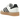 Adidas Sambae White Black Gum sneakers från sidan med vit läderovandel, svarta Adidas-ränder, klassisk T-tå och brun gummisula