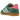 Adidas Gazelle Indoor Collegiate Green Lucid Pink sneakers i en vinklad vy med grön mockaöverdel, rosa ränder och en genomskinlig yttersula.