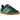 Adidas Gazelle Indoor Collegiate Green sneakers i sidoprofil med grön ovandel i mocka, tre vita ränder och en distinkt semitransparent sula