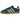 Adidas Gazelle Indoor Collegiate Green sneakers i sidoprofil med grön mockaöverdel, vita tre ränder och en genomskinlig yttersula i gummi