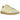 Adidas Bermuda Almost Yellow sneakers sedda från sidan med gul ovandel i mocka, vita tre ränder och en klassisk brun gummisula