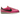Nike Cortez TXT Pinksicle Sail White Fir sneakers i sidoprofil med rosa textilovandel, vit läder-Swoosh och röd rand på mellansulan