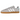 Adidas Samba OG Silver Dawn sneakers i sidoprofil med silverfärgad ovandel, klassiska vita ränder och en brun gummisula för en retrokänsla.