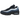 Nike Air Max 95 OG Big Bubble Obsidian sneakers i sidoprofil med synliga Air-enheter, lagerdelad marinblå ovandel i läder och mesh samt vit mellansula.