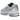 Nike P-6000 Metallic Silver Summit White-Wolf Grey sneakers i sidoprofil, med tydliga silverfärgade ränder och detaljer i vit mesh och syntet