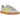 Adidas Gazelle Indoor Silver Dawn Solar Yellow sneakers i sidoprofil med ljusblå mockaöverdel och gula läderdetaljer