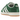 Adidas Campus 00s Green White GS sneakers i vinklad vy med grön mockaöverdel, vita läderdetaljer och breda snören