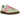 Adidas Handball Spezial Semi Green Spark sneakers i en vinklad vy med ovandel i ljusgrön mocka, vita ränder och en brun yttersula i gummi