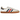 Adidas Samba OG Sporty & Rich USA sneakers i sidoprofil med vit läderovandel, blå ränder, röda detaljer och klassisk brun gummisula