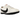 Nike Moon Shoe Soft Pearl Black sneakers sidoprofil med en distinkt svart våffelsula, vita skosnören och det ikoniska Nike Swoosh-logotypen på sidan.