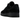 Nike Air Force 1 Low '07 Triple Black Pony Hair sneakers i sidoprofil med ovandel i svart ponnyhår, matchande skosnören och svart sula.